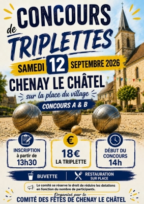 CONCOURS DE TRIPLETTES