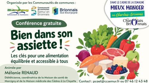 BIEN DANS SON ASSIETTE ! - Conférences gratuites