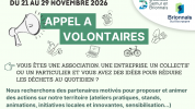 Appel à volontaires !! Semaine Européenne de Réduction des Déchets 2026